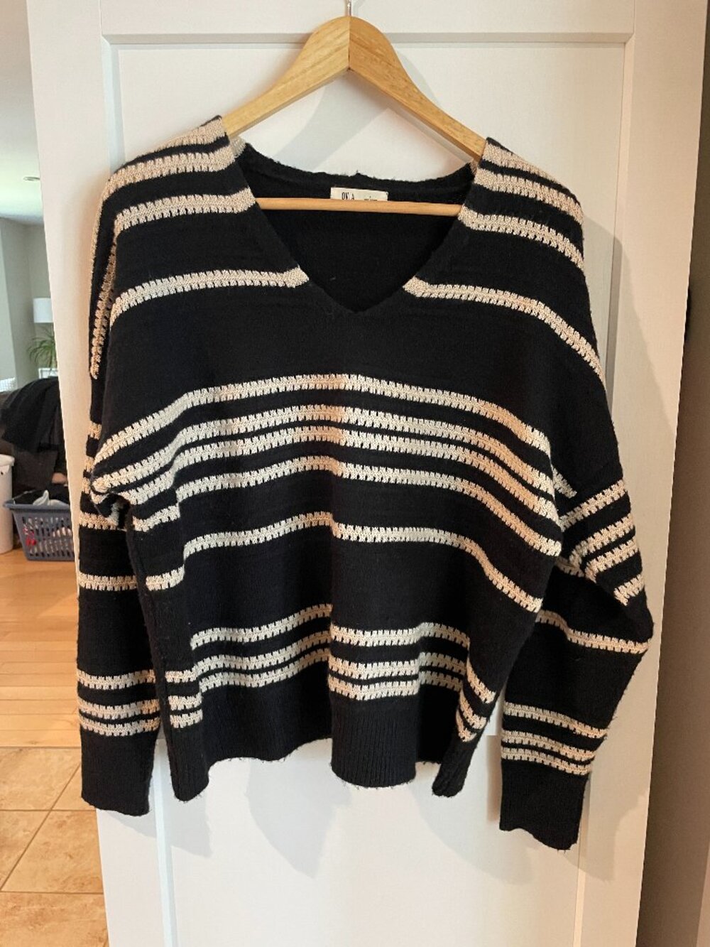 Gorgeous Ovla by Anthropologie Striped Sweater - Size L